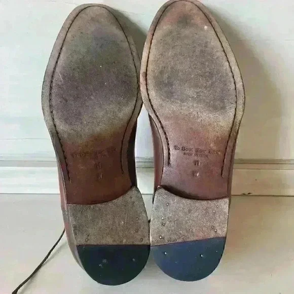 To Boot New York Mens 11 Luxury Leather Wingtip Oxford Shoes Made in Italy - Picture 8 of 9